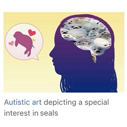 autistic art depicting a special interest in seals